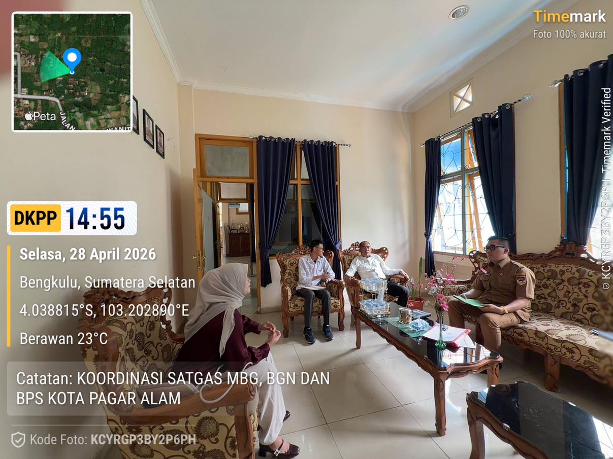 Koordinasi Sensus Ekonomi 2026: Satgas MBG, BPS, dan Korwil Perkuat Sinergi di Pagar Alam