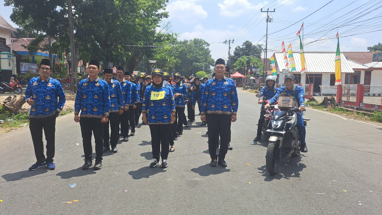 DINAS KETAHANAN PANGAN DAN PERIKANAN KOTA PAGAR ALAM IKUTI GERAK JALAN HUT KEMERDEKAAN RI 81 TAHUN 2026