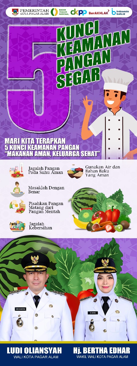 SURAT EDARAN WALI KOTA PAGAR ALAM NOMOR : 165 / SE / DKPP - C /2025 TENTANG PENGAWASAN MUTU DAN KEAMANAN PANGAN SEGAR ASAL TUMBUHAN (PSAT) DI KOTA PAGAR ALAM