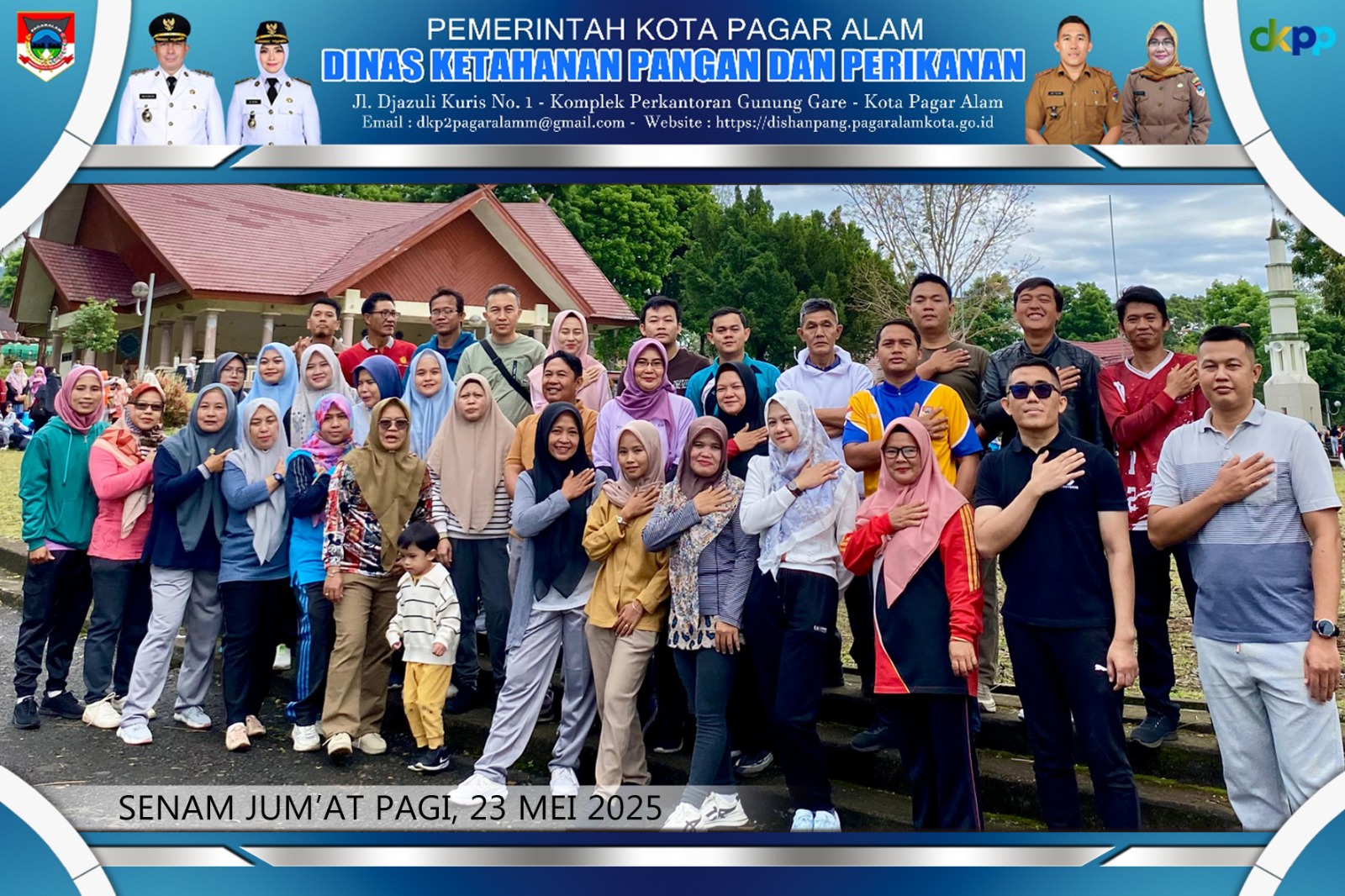 Kurangi Stres dan Kecemasan, Pegawai DKP2 Mengikuti Kegiatan Senam Pagi