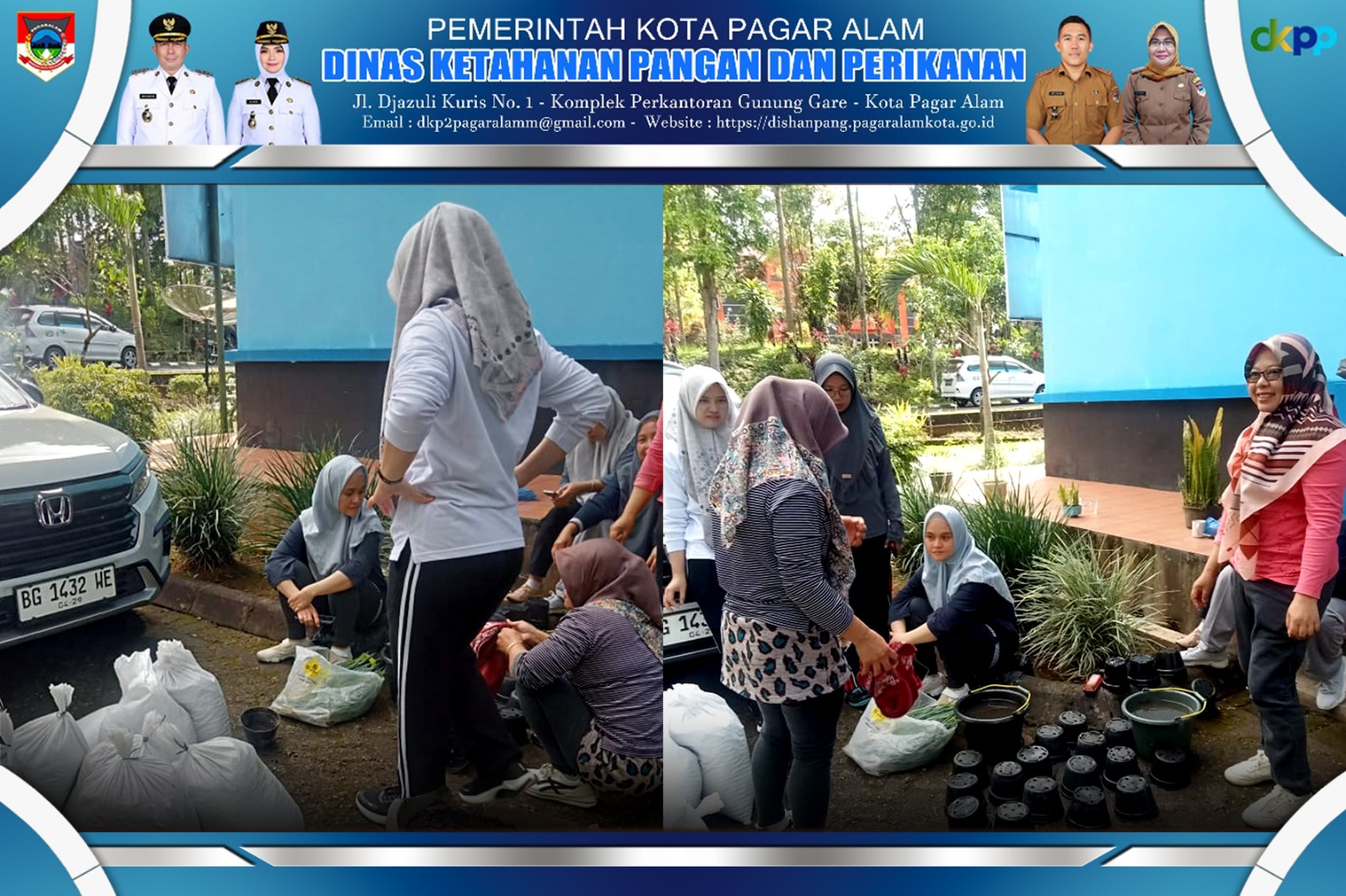Perkuat Ketahanan dan Swasembada Pangan, DKP2 Melaksanakan Gerakan Menanam Sayur (Daun Bawang)