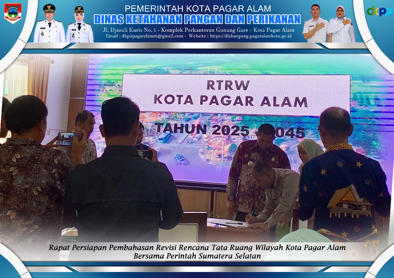 Pemerintah Kota Pagar Alam Siapkan Revisi RTRW Bersama Pemprov Sumsel