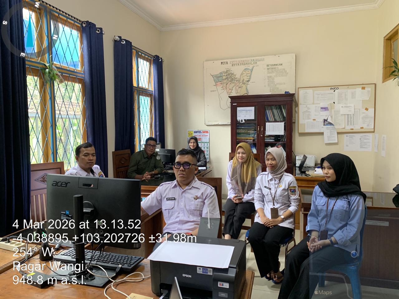 Dinas Ketahanan Pangan dan Perikanan Kota Pagar Alam Ikuti Zoom Meeting Pengantar Juknis SPHP Beras 2026