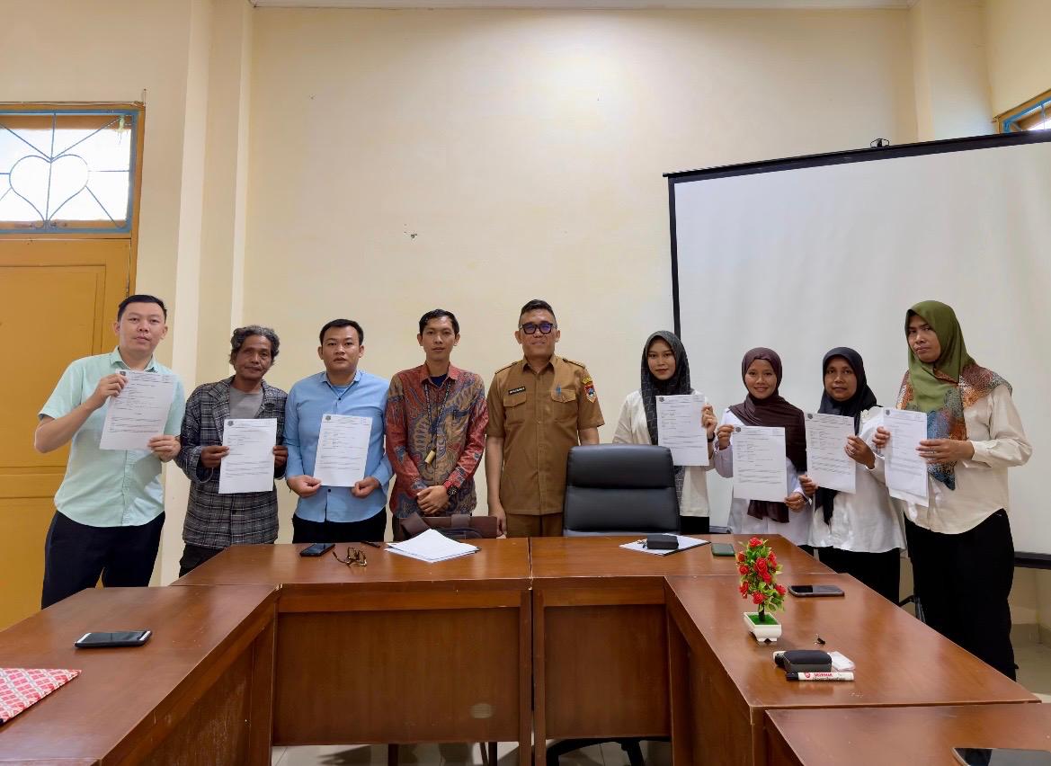 Evaluasi Kinerja dan Penandatanganan Kontrak Kerja Outsourcing Triwulan II DKPP Kota Pagar Alam