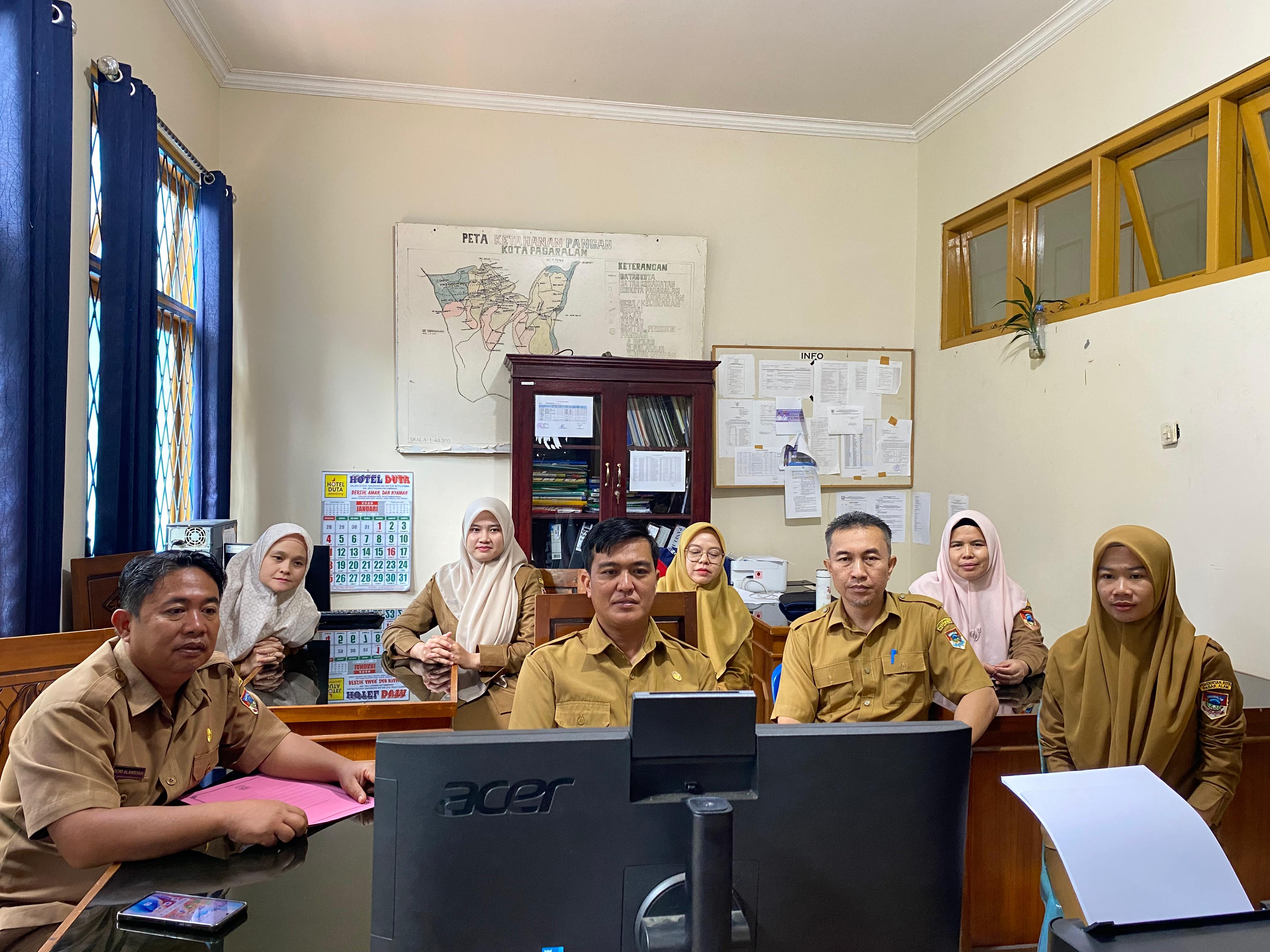 Dinas Ketahanan Pangan dan Perikanan Kota Pagar Alam Ikuti Zoom Meeting Evaluasi Proyeksi Neraca Pangan Daerah Tahun 2025 dan Triwulan I 2026