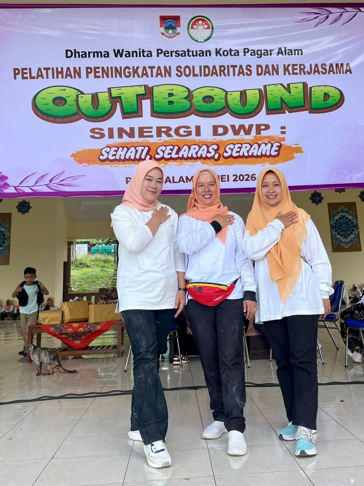 Pelatihan Peningkatan Solidaritas dan Kerjasama Outbond dengan Tema SINERGI Dharma Wanita Persatuan Kota Pagar Alam SEHATI, SELARAS, SERAME