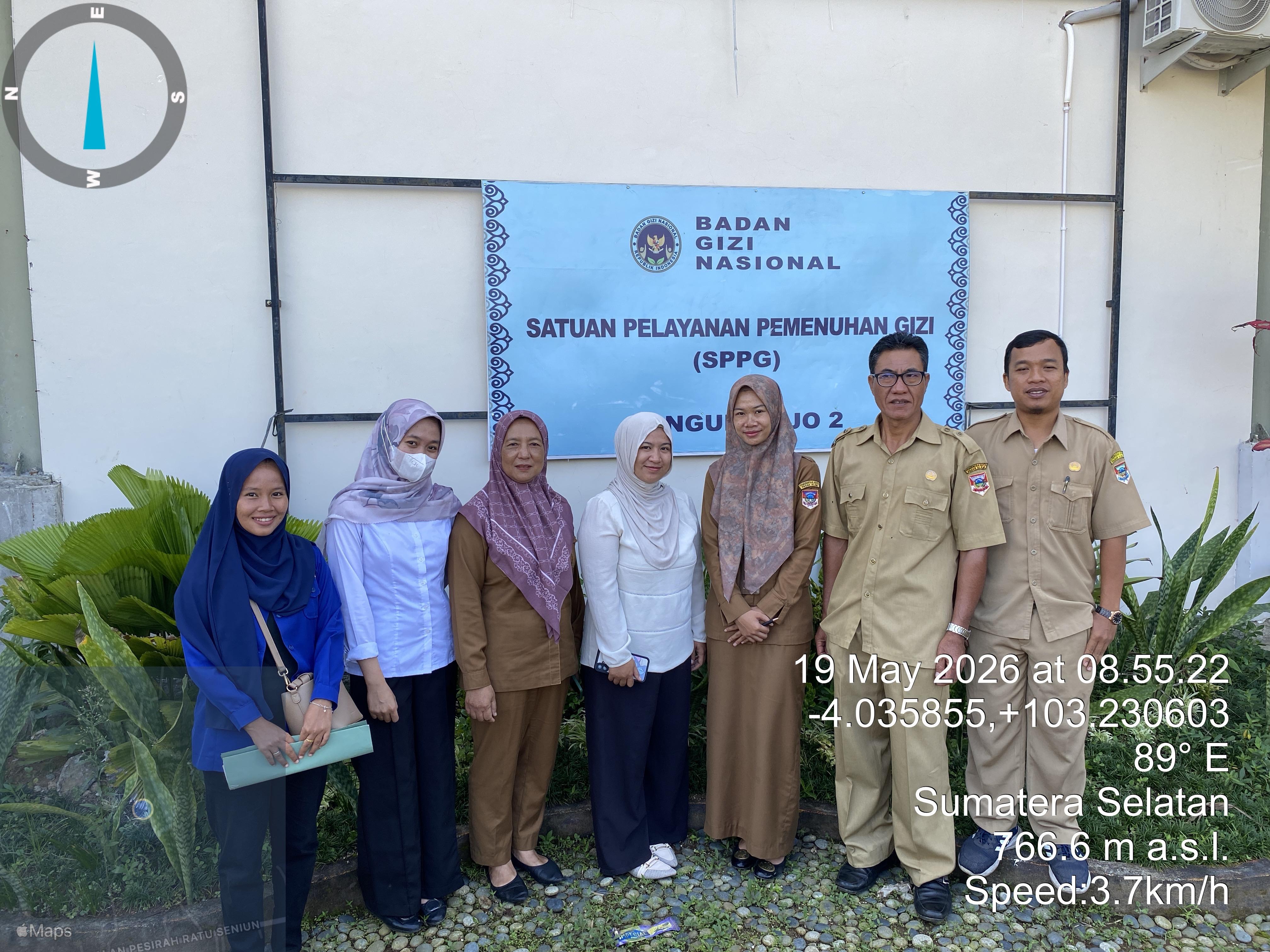 DKPP Kota Pagar Alam Monitoring Kebutuhan dan Ketersediaan Bahan Pangan di Dapur SPPG Bangun Rejo 2 untuk Penyusunan Neraca Pangan Daerah