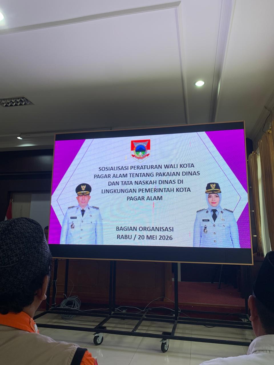 Sosialisasi Peraturan Walikota Tentang Pakaian Dinas dan Tata Naskah Dinas di Lingkungan Pemerintah Kota Pagar Alam