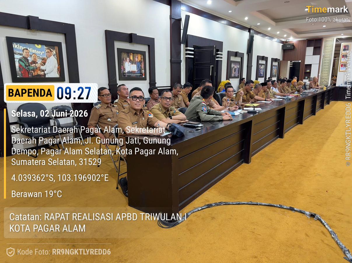 Rapat Persiapan dan Realisasi Anggaran Triwulan II Tahun Anggaran 2026 dan Persiapan HUT Kota