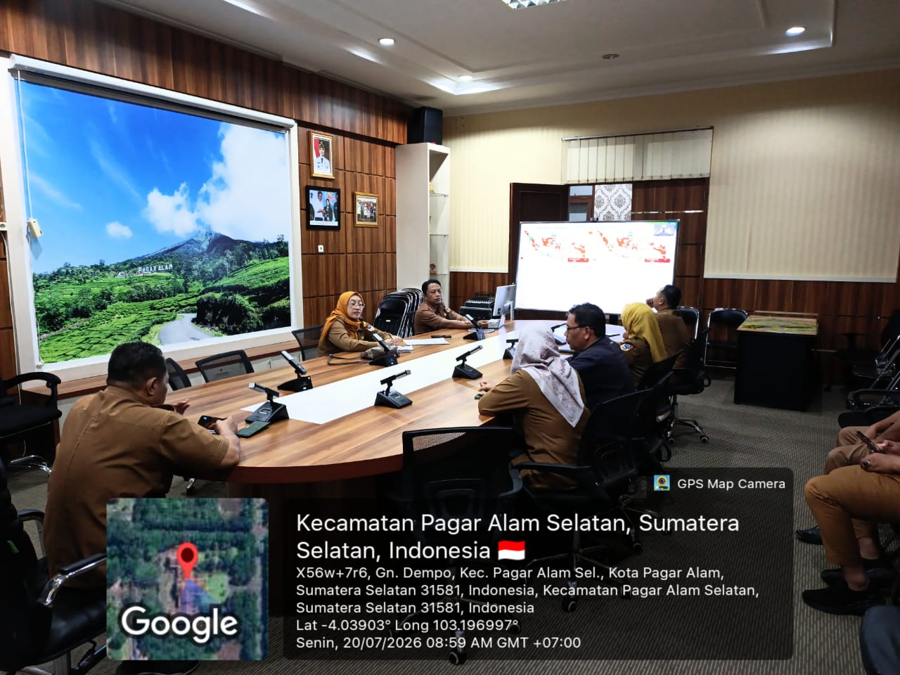 Dinas Ketahanan Pangan dan Perikanan Kota Pagar Alam Hadiri Rakor Pengendalian Inflasi dan Dukungan Program 3 Juta Rumah