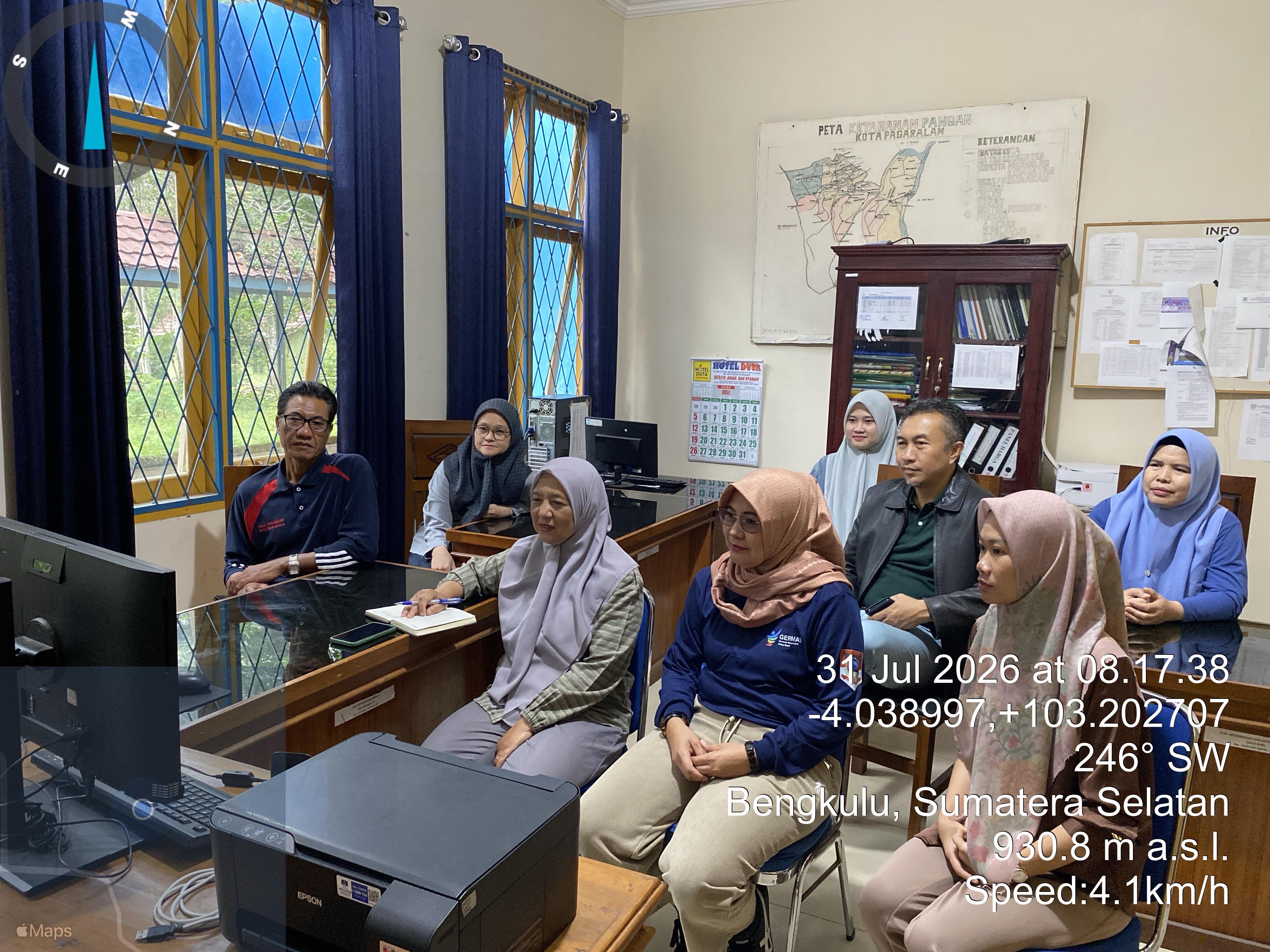 DKPP Kota Pagar Alam Ikuti Sosialisasi Penyaluran Cadangan Pangan Pemerintah untuk Bantuan Pangan Beras Periode Juli - September 2026