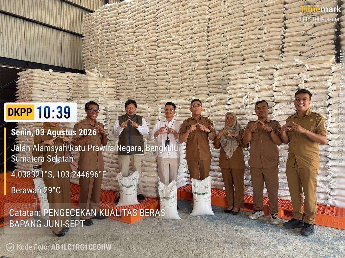 Jelang Penyaluran Bantuan Pangan Periode Juli-September 2026, DKPP Kota Pagar Alam Pastikan Kualitas dan Kuantitas Beras