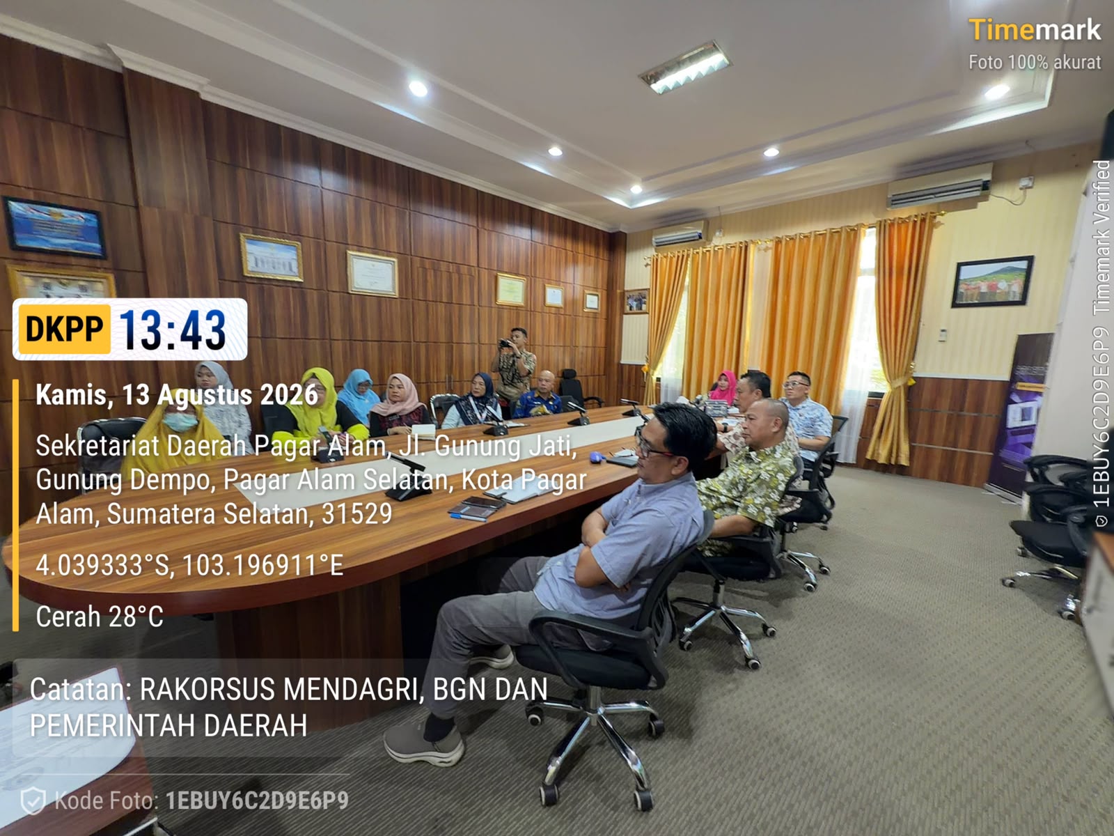 Pemkot Pagar Alam Perkuat Dukungan Program MBG, Satgas Tingkatkan Koordinasi