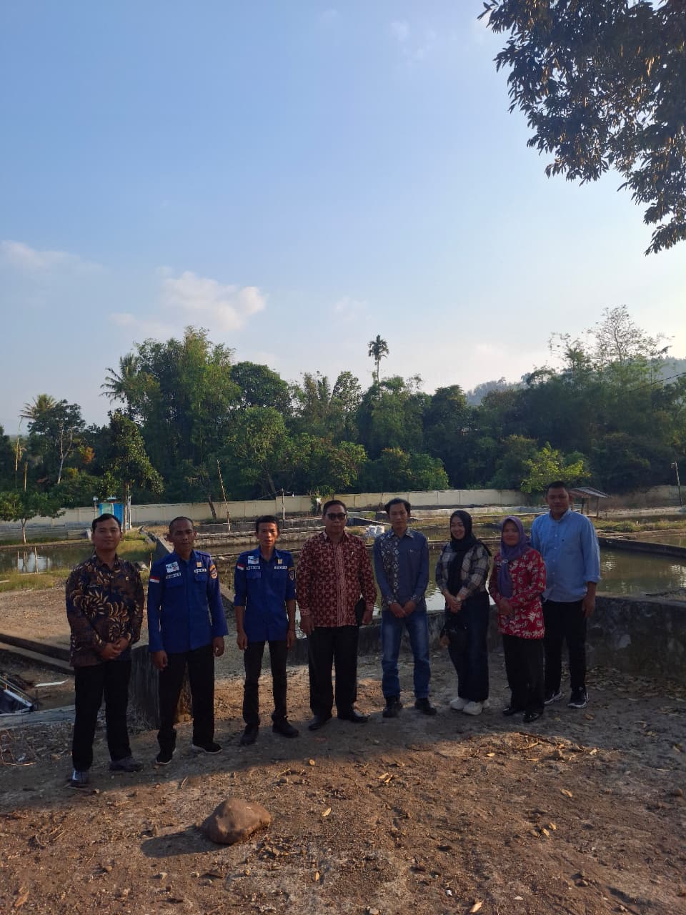 Kunjungan kerja Dinas Perikanan PALI ke Balai Benih ikan Kota Pagar Alam