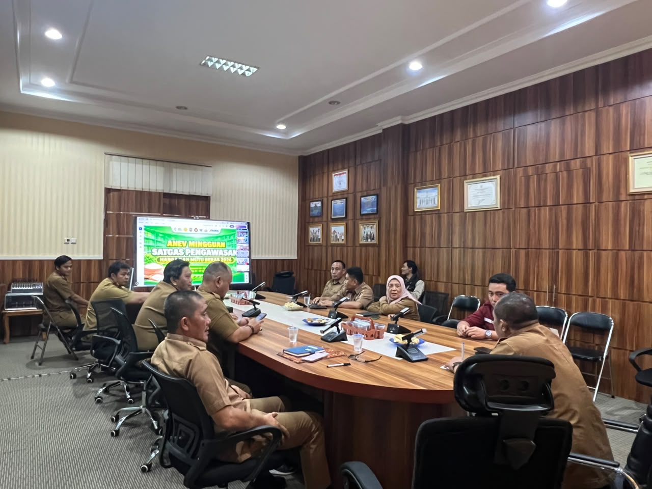 Dinas Ketahanan Pangan (DKPP) melalui Pemkot Pagar Alam Gelar Zoom Meeting Analisis dan Evaluasi Tim Satgas Pengawasan Harga dan Mutu Beras