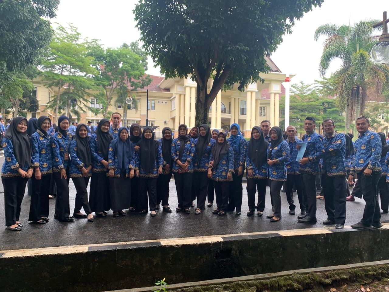 Dinas Ketahanan Pangan dan Perikanan Kota Pagar Alam Ikuti Apel Gabungan Peringatan Hari Sumpah Pemuda di Tengah Hujan Deras